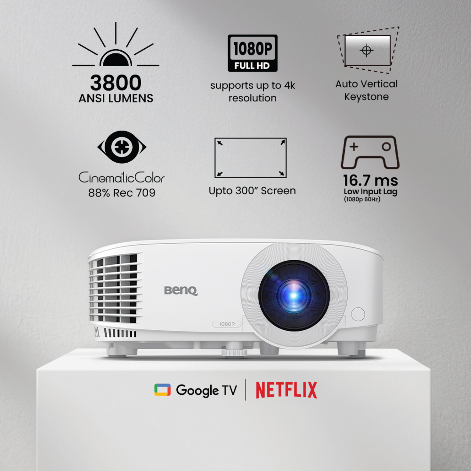 Image of BenQ TH575i (3800 lm / 1 Speaker / Wireless / Remote Controller) Projector