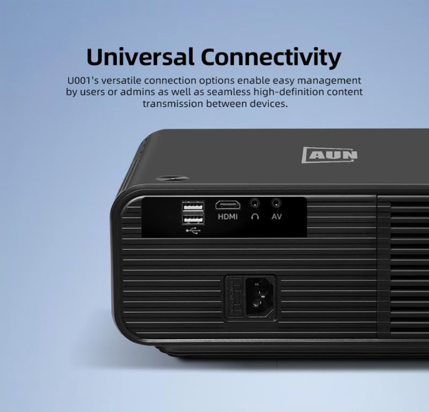 Image of AUN Elite Pro Projector 4K Ultra HD, HDR10 /HLG, HDMI ARC, 20000lm, 1080p, Automatic (20000 lm / Remote Controller) Portable Projector