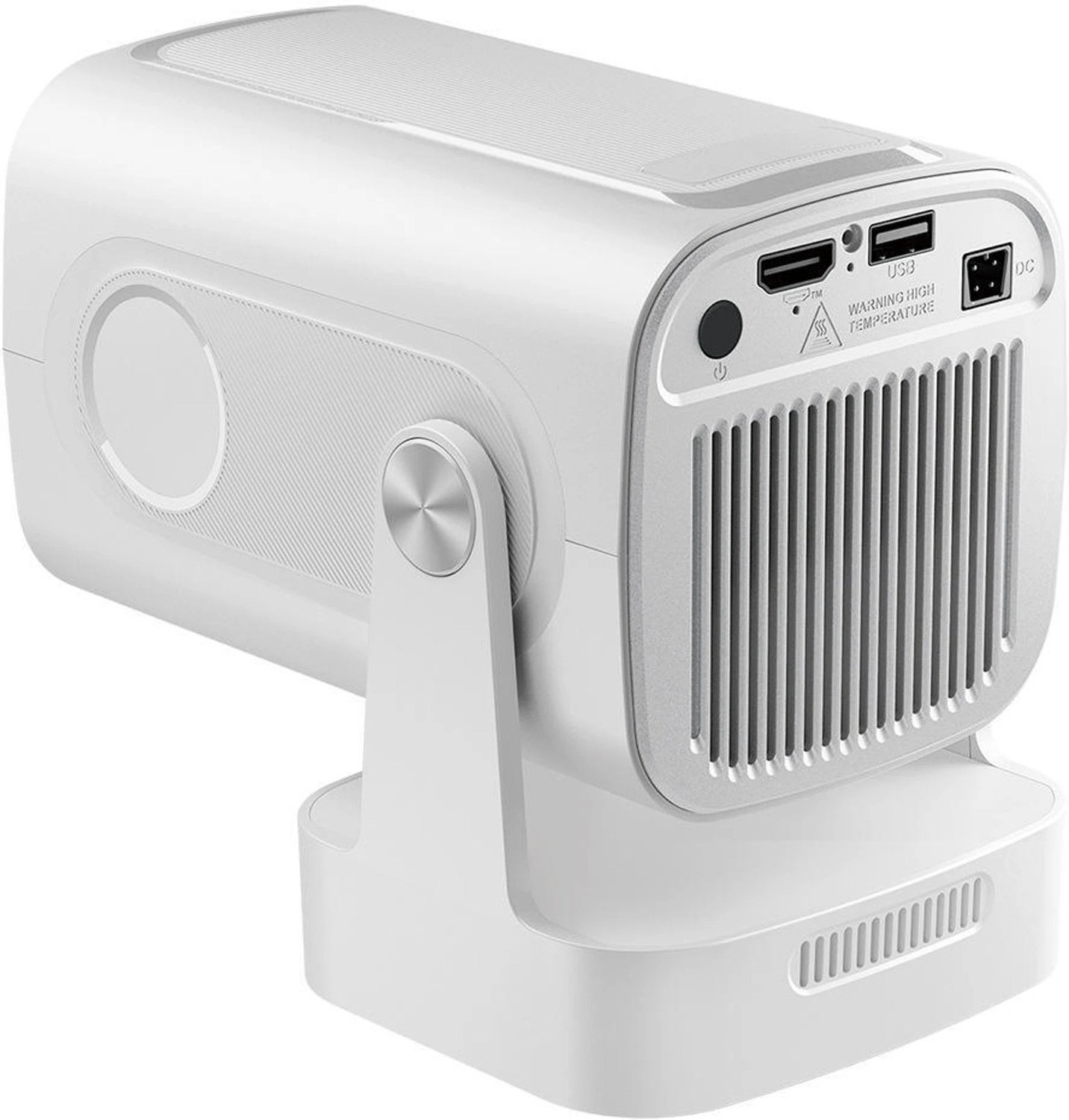 Image of Divine creation HY 260 Smart HD LED Projector with WiFi Built-in Speaker Dual Band WiFi D242 (8000 lm / 1 Speaker / Wireless / Remote Controller) Portable Projector
