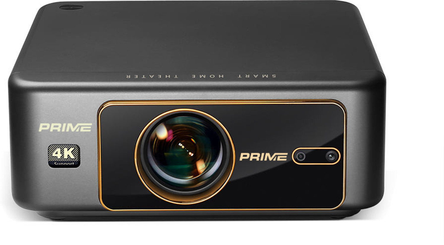 Image of Prime Projector Gold Luxe Vision 2 Pro AI 4K Ultra HD QLED Projector | 20000 Lumens Brightness (20000 lm / 2 Speaker / Wireless / Remote Controller) Portable Projector