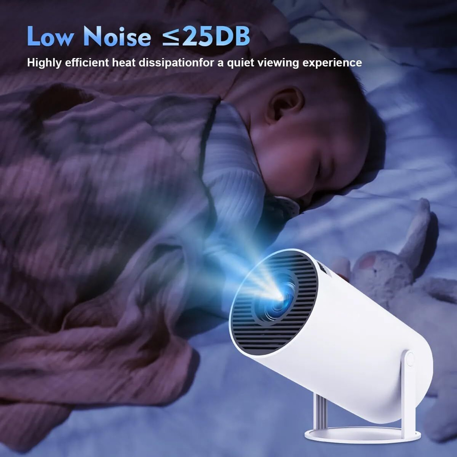Image of VYNEX UltraView Projector (5500 lm / 1 Speaker / Remote Controller) Portable Projector