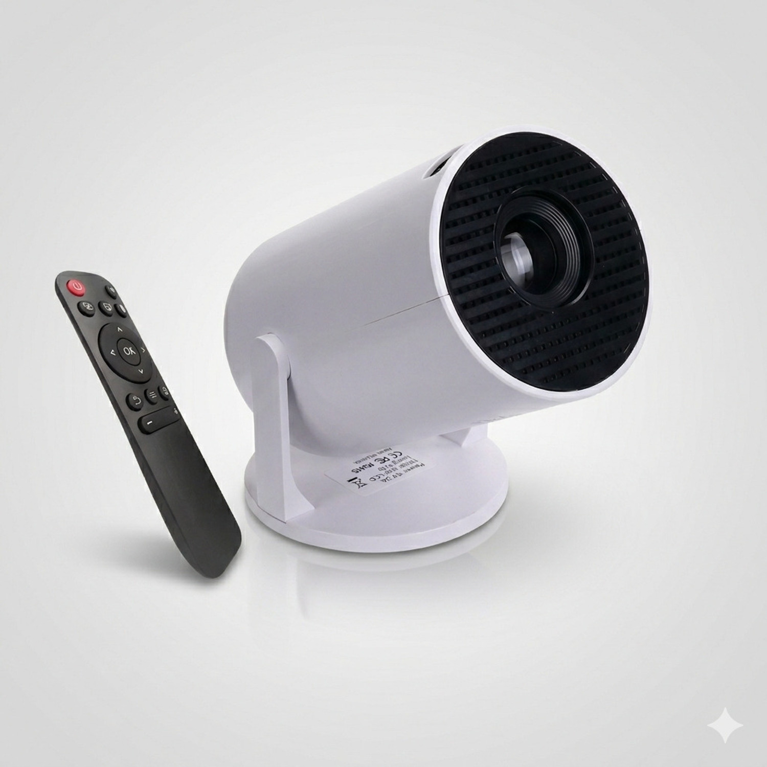 Image of Qolic Mini Portable Projector | 4K Compatible | 180 Adjustable Angle | 130 Inch (4700 lm / 2 Speaker / Wireless / Remote Controller) Portable Projector