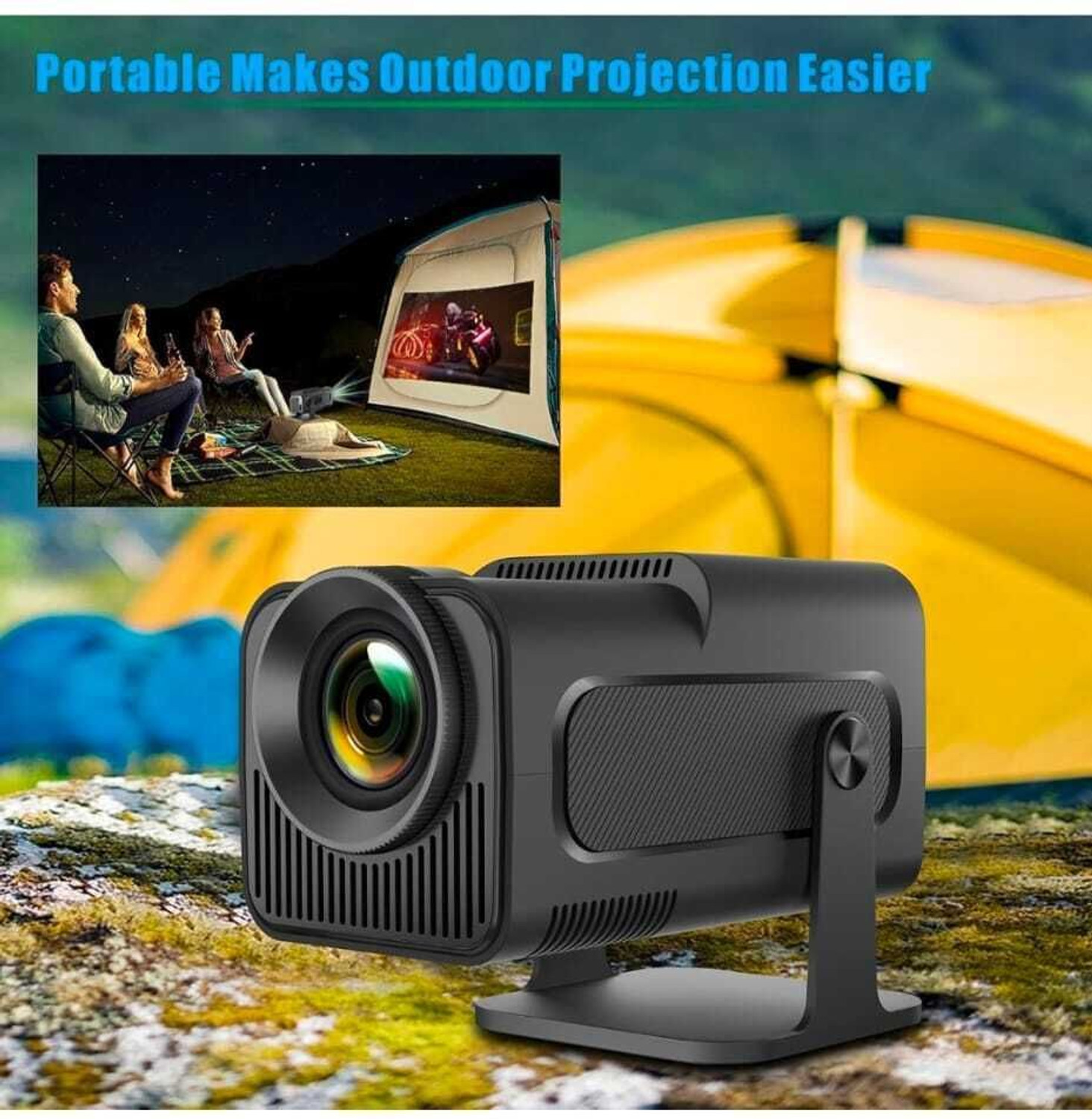 Image of NEXLIVA HY320 Mini Android Projector, 4K Video 1080P with Wi-Fi and Bluetooth 5.0 (7000 lm / Remote Controller) Portable Projector