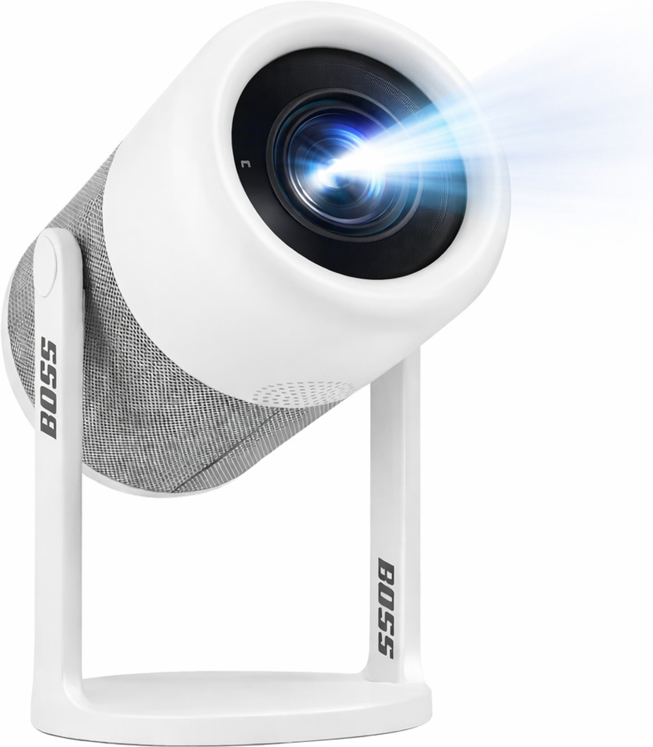 Image of Boss Projector LUMORA 7000 Lumens Android 11 4K Ultra HD Support E-Focus 360 Rotatable (7000 lm / 2 Speaker / Wireless / Remote Controller) Portable Projector