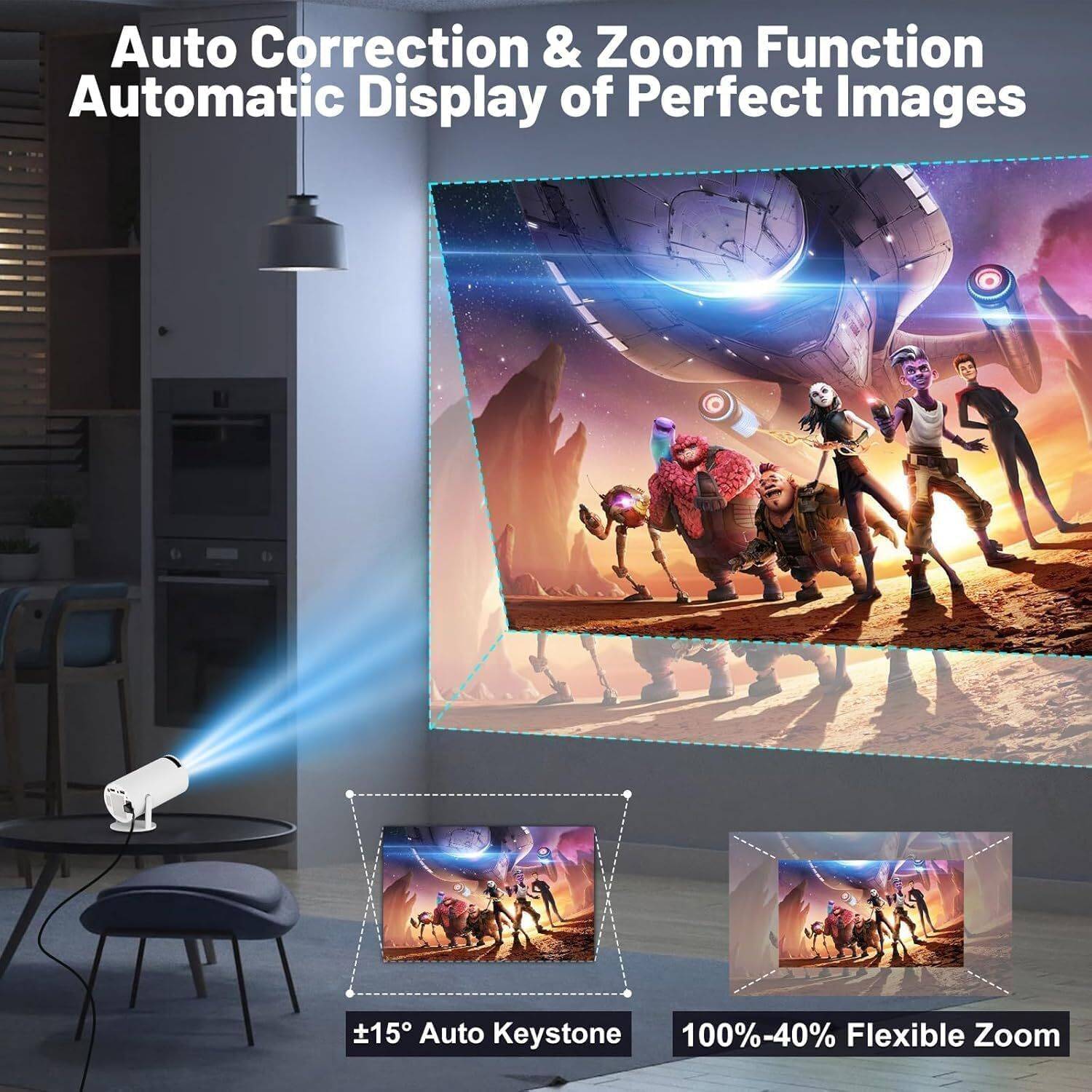 Octanium 1080P Native Projector 4K UHD - Image 2