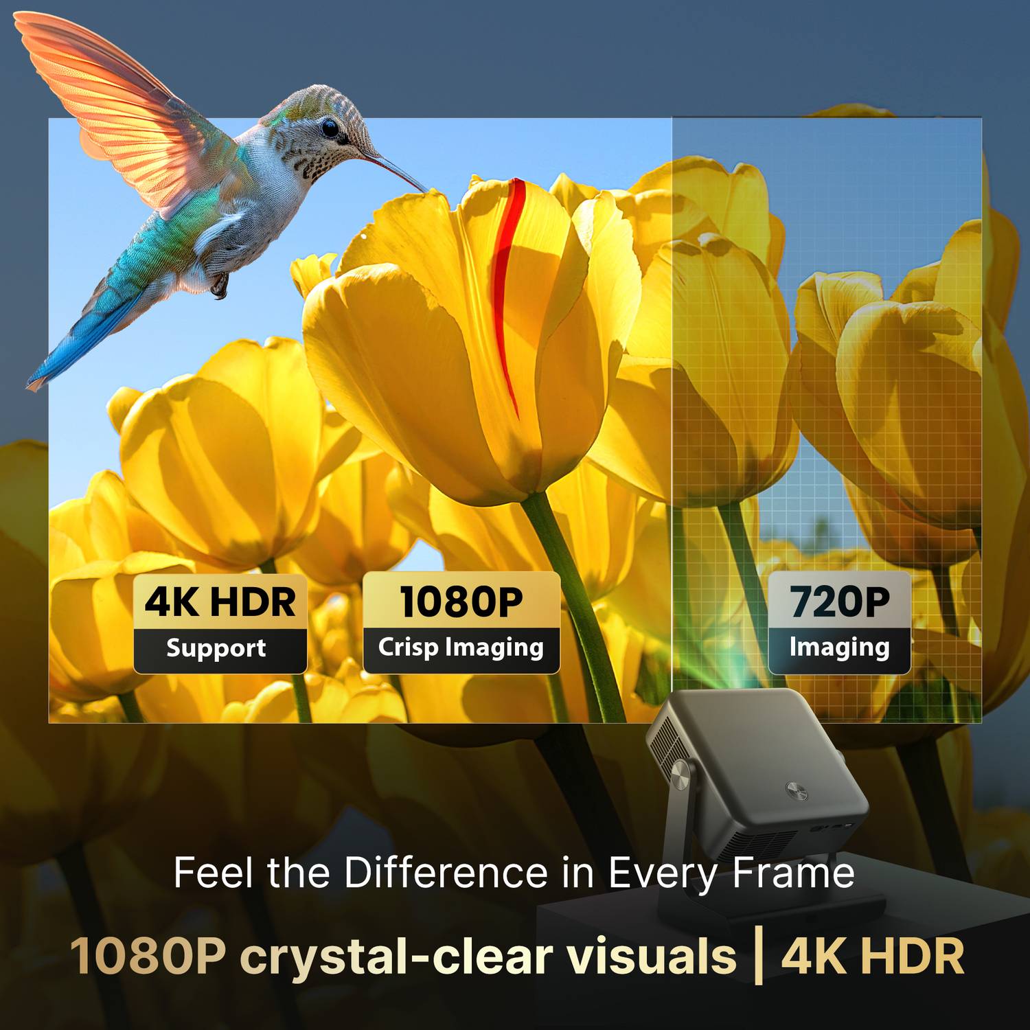 CrossBeats Lumex Solis 1000 4k Ultra HD Projector - Image 5