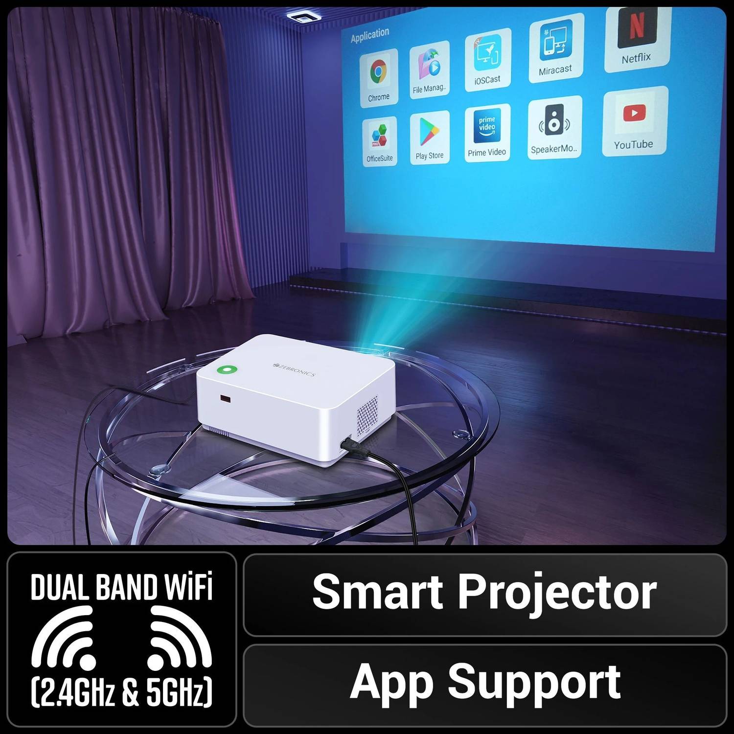 ZEBRONICS Zeb-Pixaplay 65 1080p Projector - Image 4