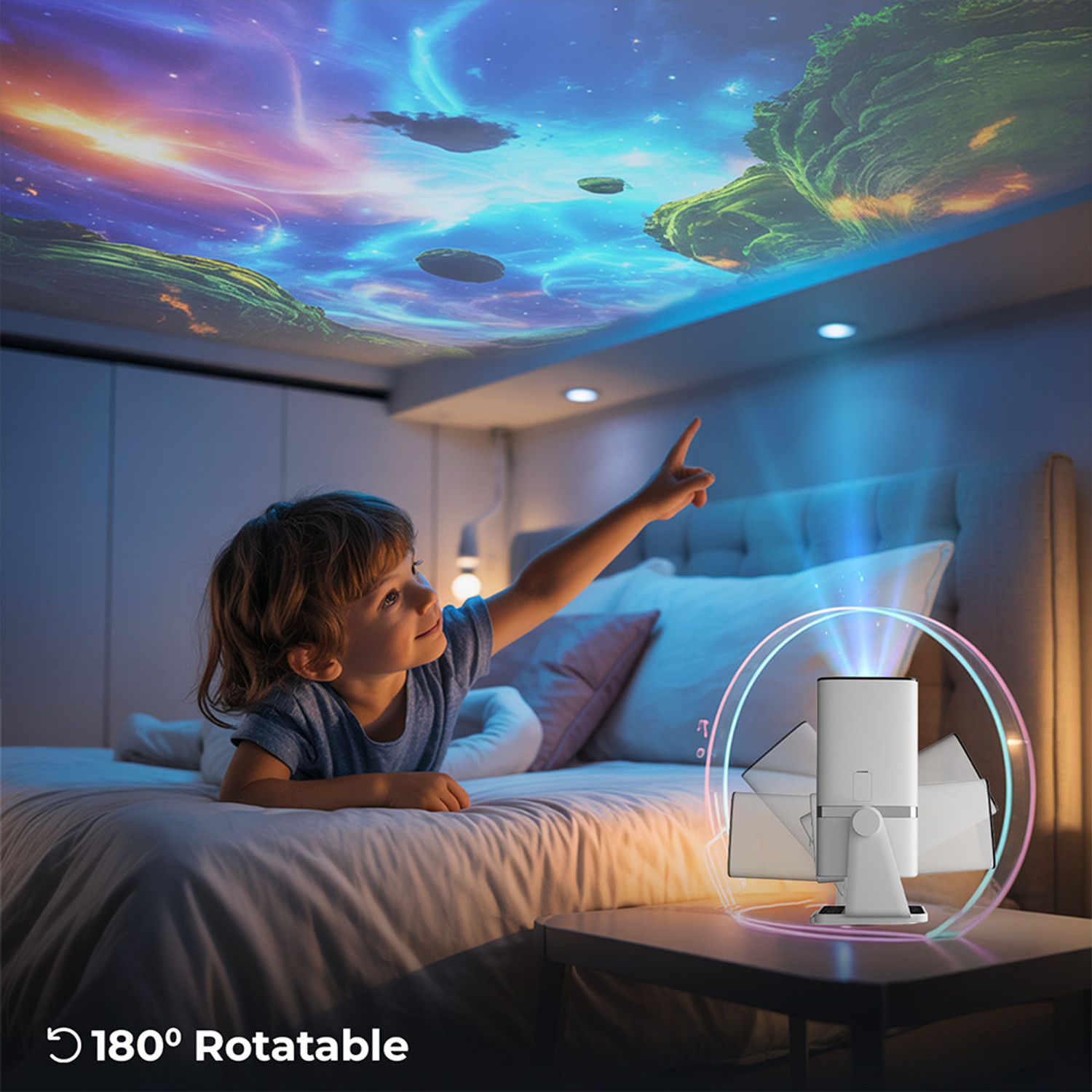 Image of WZATCO Yuva Go Plus (9000 lm / 1 Speaker / Remote Controller) Portable Projector