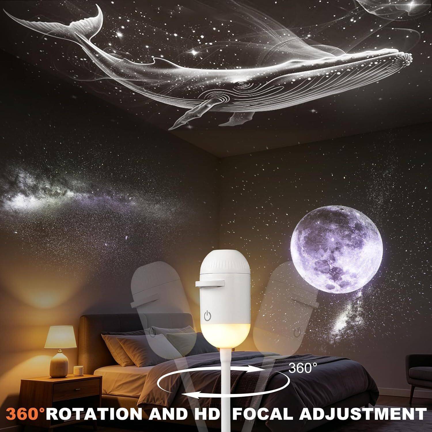 EXPREESCART Galaxy Star Projector Night Lamp - Image 3