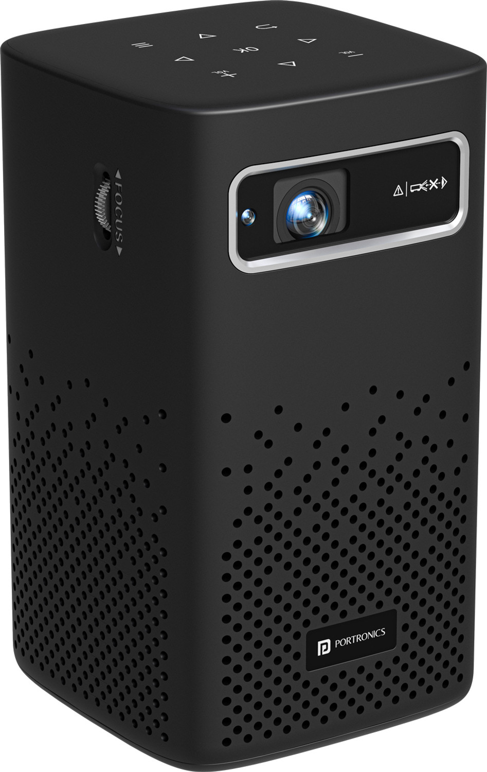 Image of Portronics Pico 13, Stream Apps, Rechargeable, 4K Support, Compact, 3500 lm, 10W Speaker (3500 lm) Portable Projector