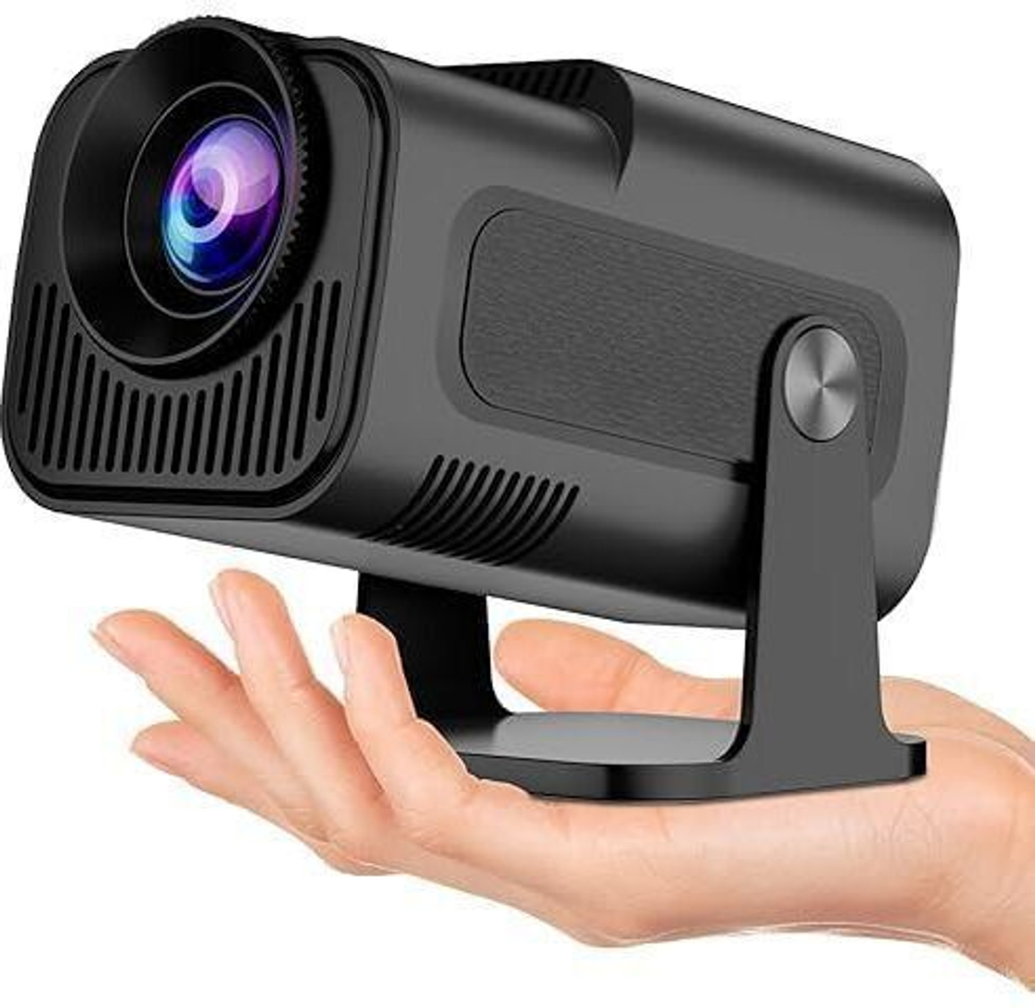 Image of ENKART Square Smart Mini Projector | Native 720P HD (5000 lm / 1 Speaker / Wireless / Remote Controller) Portable Projector