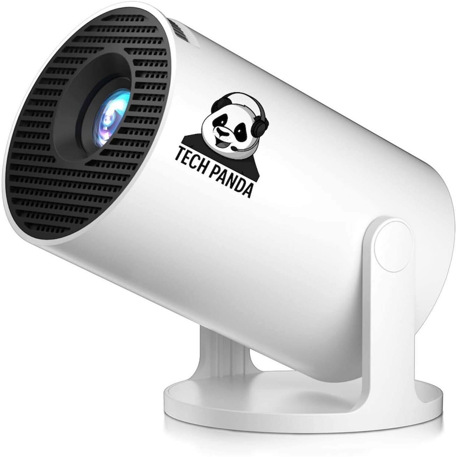 Image of TECHPANDA HY300 Pro Portable 4K Projector: 1080P Native, 260 ANSI, WiFi 6 & 180 Rotation (5000 lm / 1 Speaker / Wireless / Remote Controller) Portable Projector