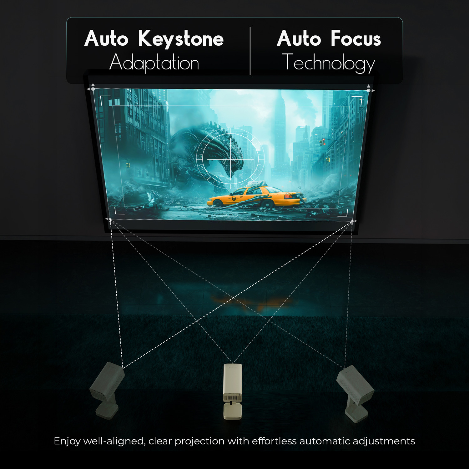 Image of ZEBRONICS Zeb-Pixaplay 63 Plus (7000 lm / Remote Controller) Portable Projector