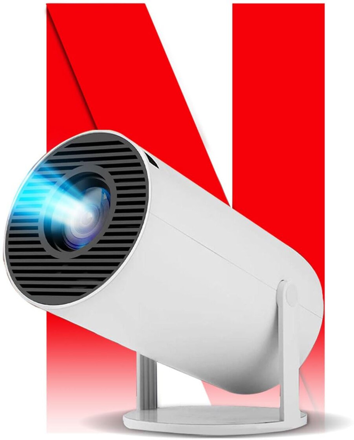 Image of Nexila HY300 Pro Projector, 4K Portable Mini Projector Home Theater, Outdoor Movies (200 lm / Remote Controller) Portable Projector