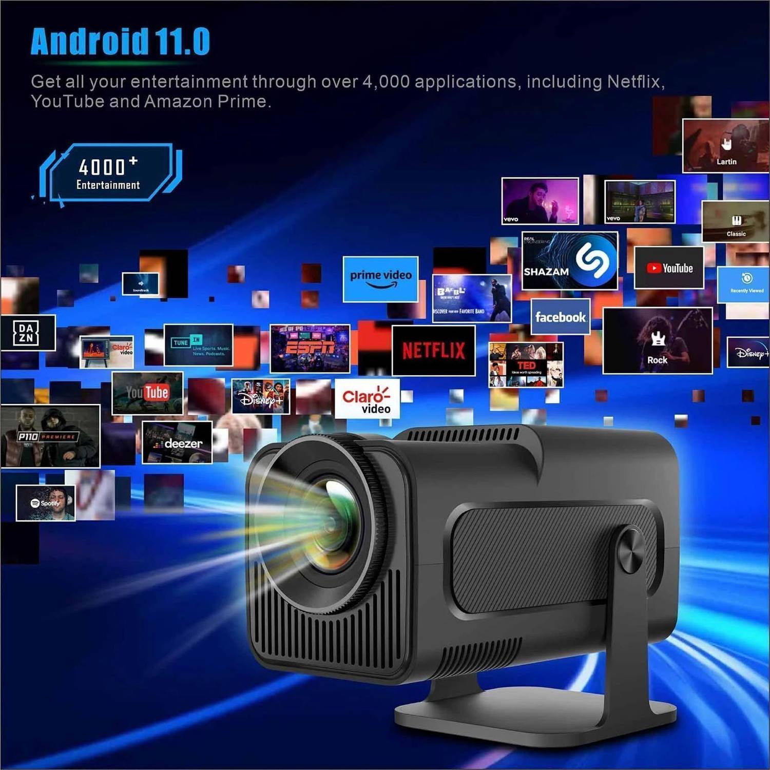 TOPPRO HY320 Mini 4K Portable Projector - Image 2