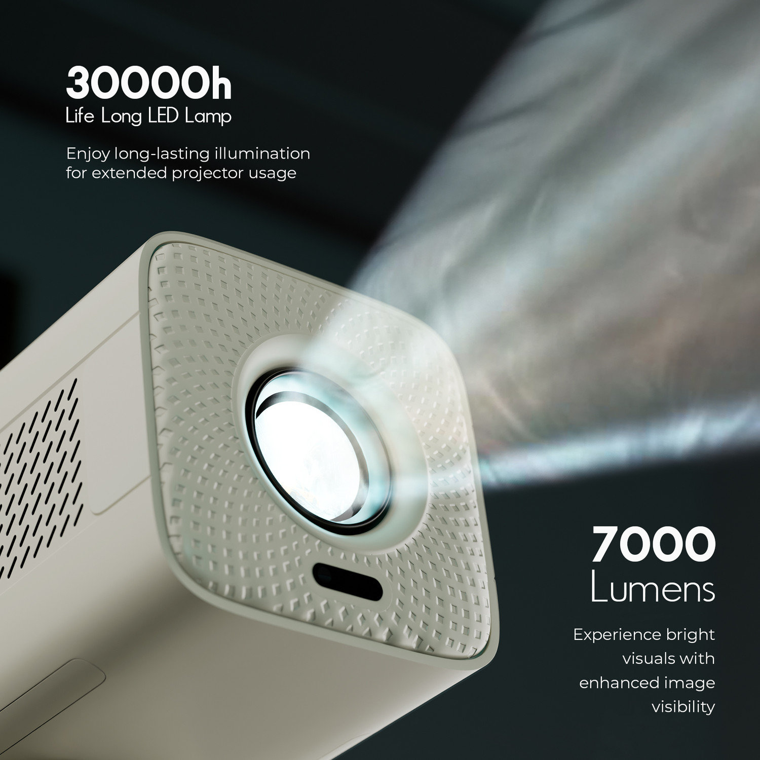 Image of ZEBRONICS Zeb-Pixaplay 63 Plus (7000 lm / Remote Controller) Portable Projector