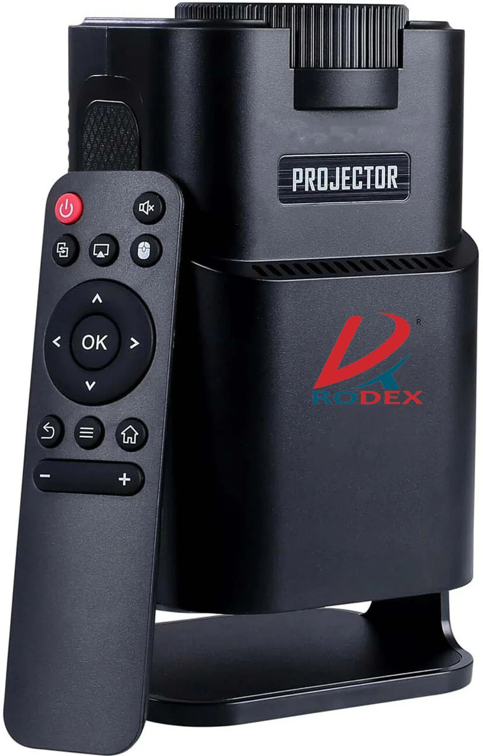 Image of RODEX HY320 Mini 4K Support Native HD Android 11 WiFi 6 /BT 5 /Wireless /Remote Controler (5000 lm) Portable Projector