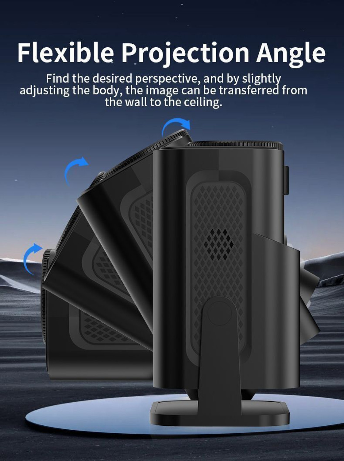 Image of GREENSKY Z2 /T4 Wi-Fi Inbuilt Youtube Miracast LED Smart Manual Keystone Wireless /Wired (4000 lm / 1 Speaker / Wireless / Remote Controller) Portable Projector