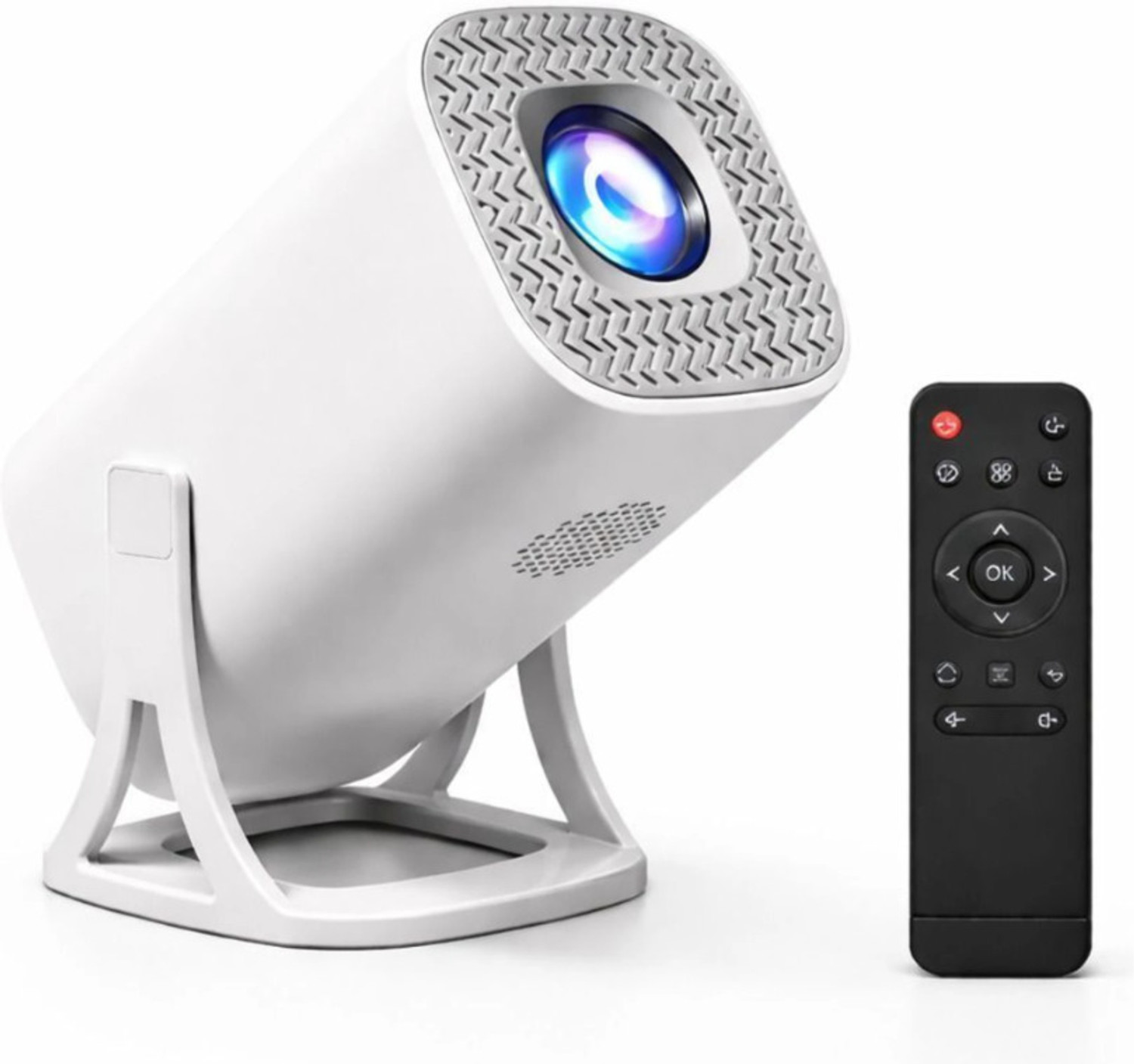Image of Carecase S40 Android 11 Smart Projector with 1080P & 4K Support, 8400 lm Brightness (8000 lm / 1 Speaker / Wireless / Remote Controller) Portable Projector