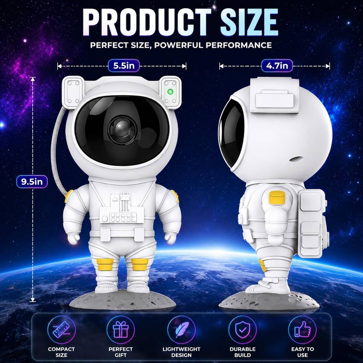 Galaxy Star Projector Night Lamp - Image 2