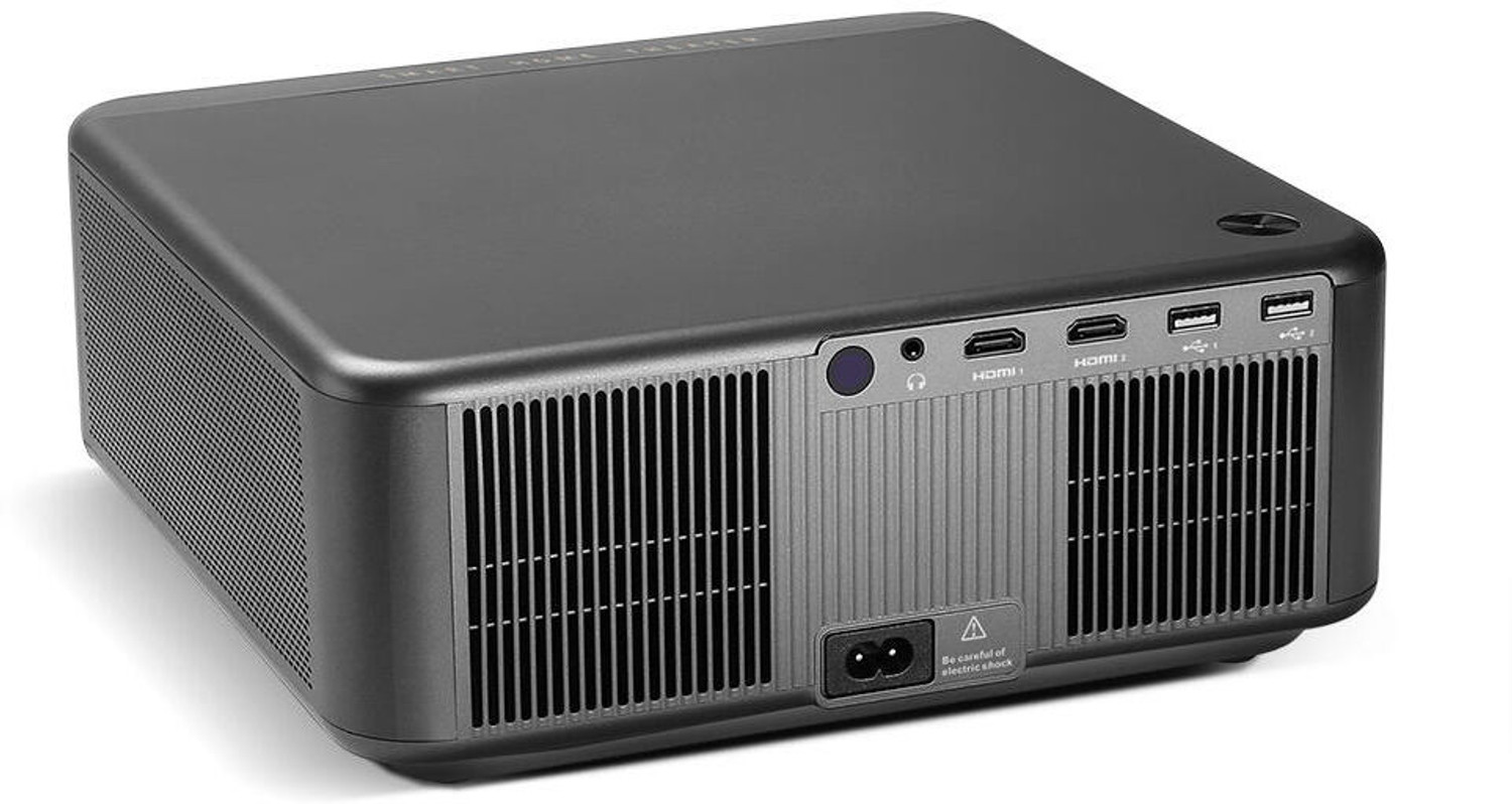 Image of Prime Projector Gold Luxe Vision 2 Pro AI 4K Ultra HD QLED Projector | 20000 Lumens Brightness (20000 lm / 2 Speaker / Wireless / Remote Controller) Portable Projector