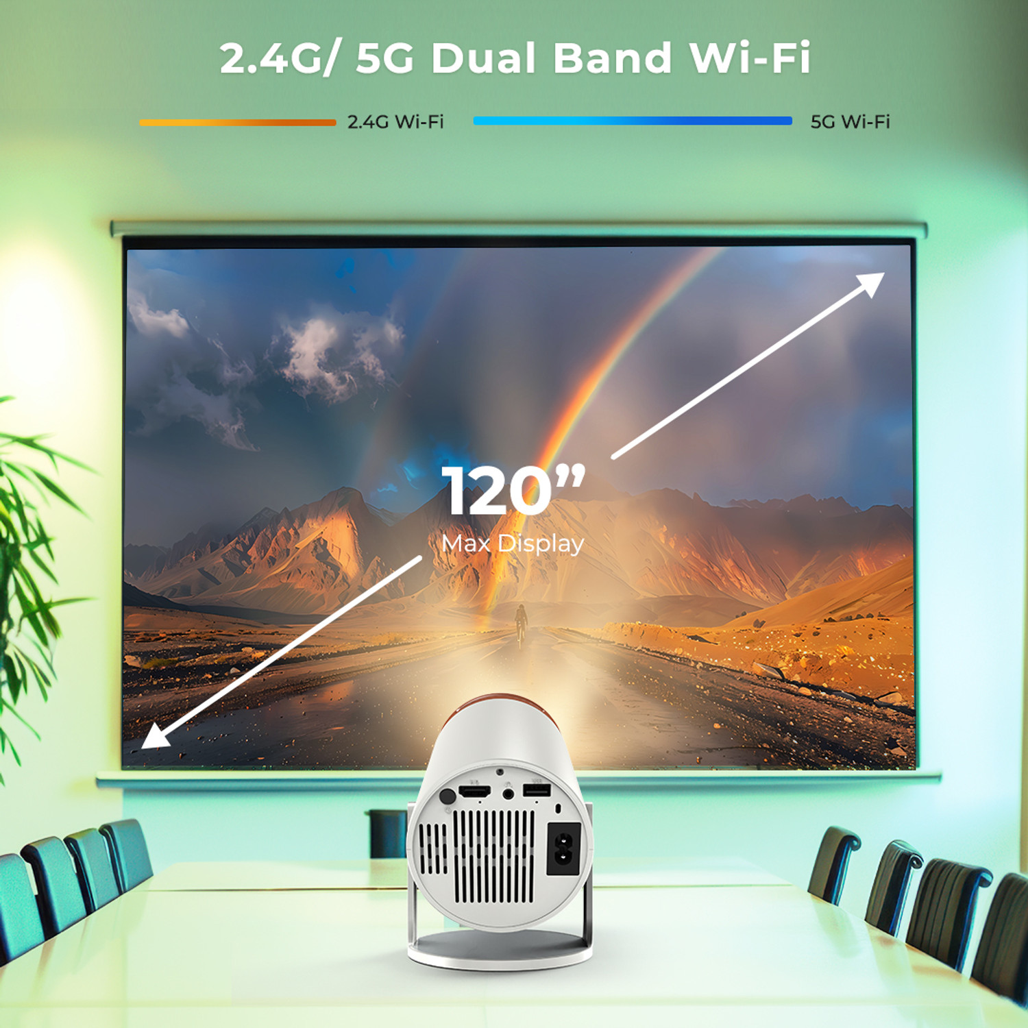 Image of LAPCARE Laplay LLP-012 LED Projector (2500 lm / Remote Controller) Portable Projector