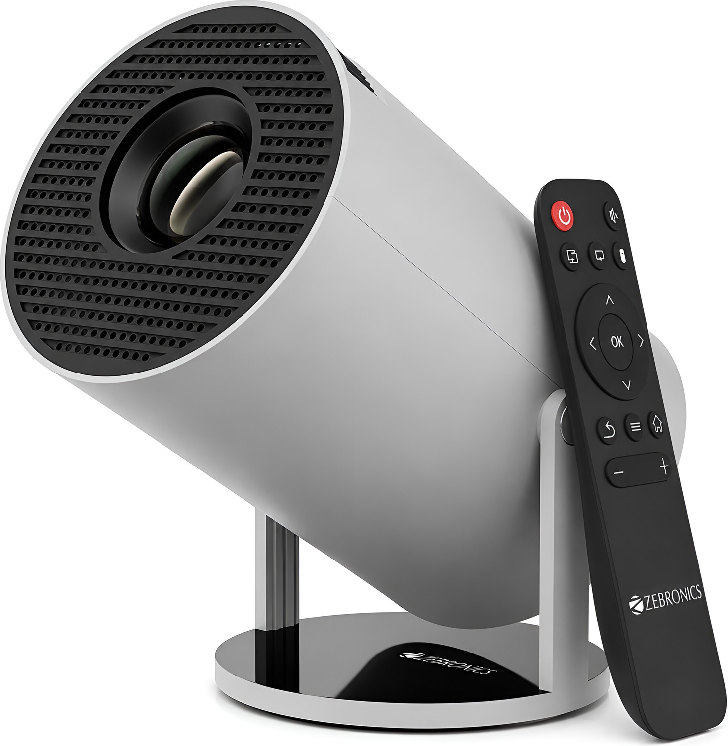 Image of ZEBRONICS 73 Android 720p Native, Support 4K, Auto Keystone (3700 lm / 1 Speaker / Remote Controller) Portable Projector