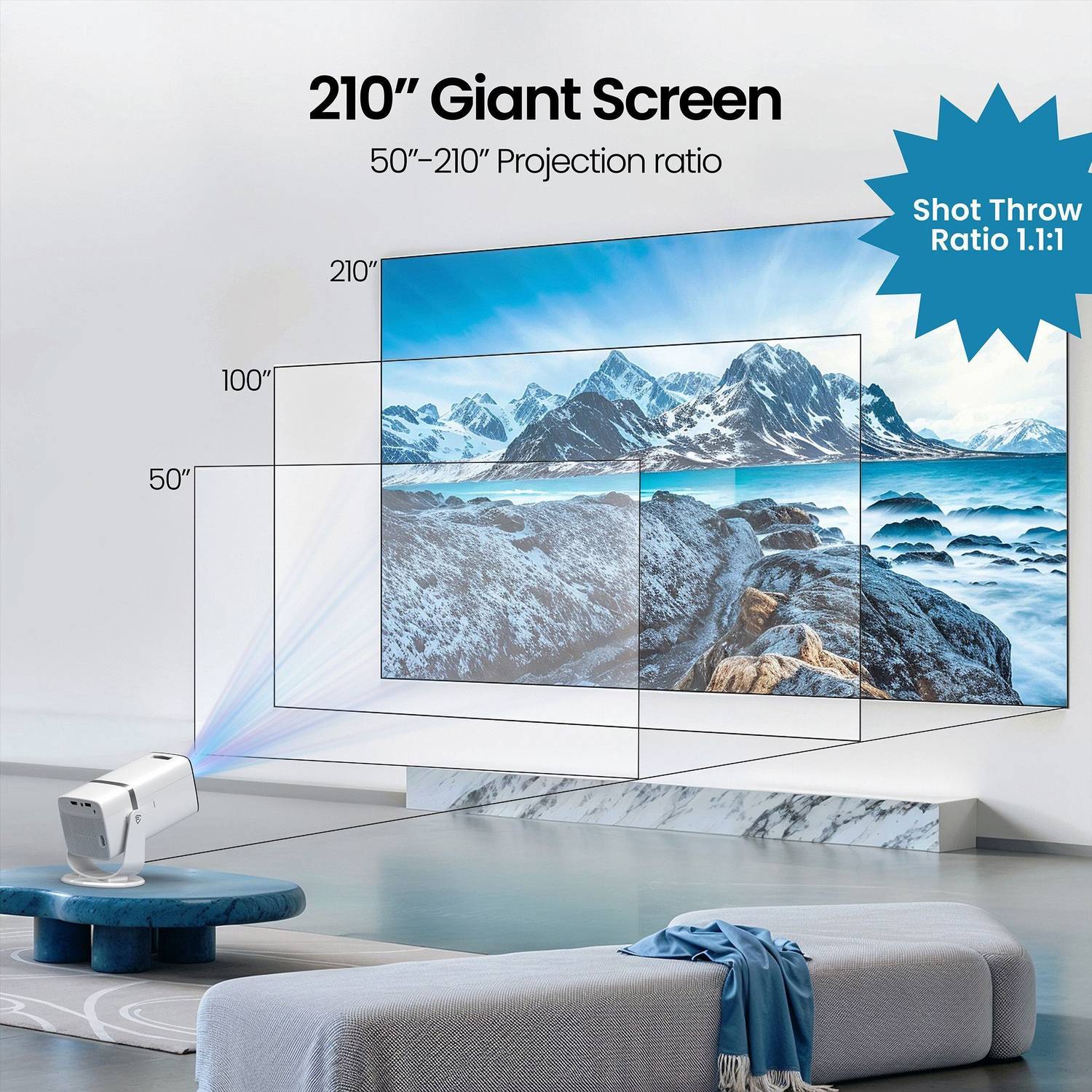 Egate Atom 3X 1080p 4K Projector - Image 5