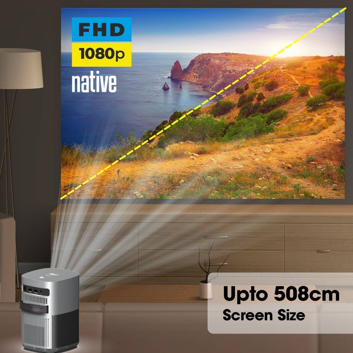 ZEBRONICS ZEB-PIXAPLAY 18 8200lm Projector - Image 4