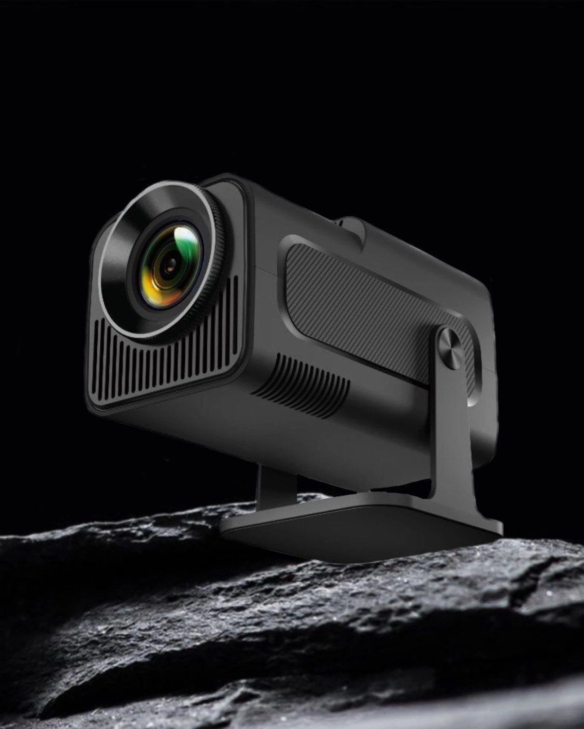 Image of Divine creation HY320 Mini 4K Support Smart Android 13 Projector with WiFi 6 HD Home Theater D49 (5000 lm / Wireless / Remote Controller) Portable Projector