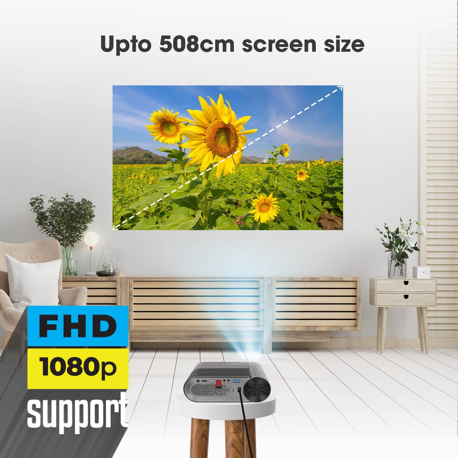 ZEBRONICS Zeb Pixaplay 12 Portable LED Projector - Image 3