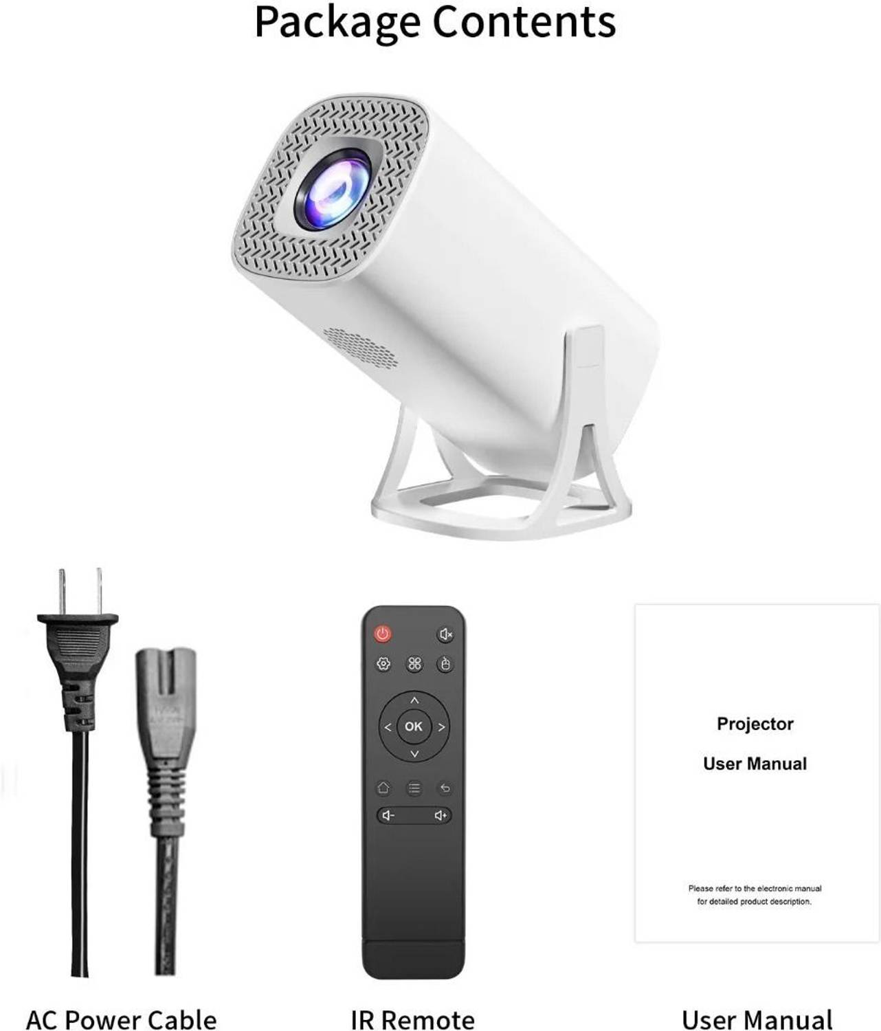Shopexo S40 Pro 1GB/8GB 4K Portable Projector - Image 5