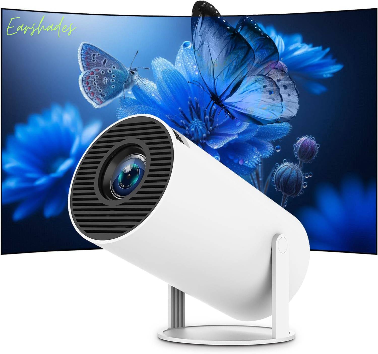 EarShades HY-300 4K Ultra HD Smart Mini Projector