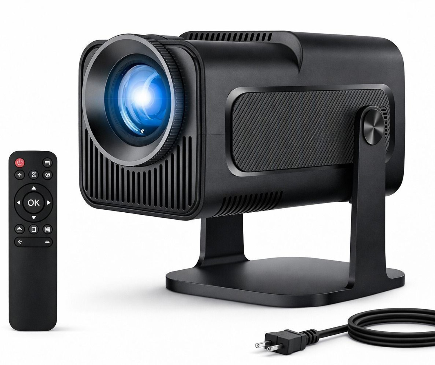 Image of GREENSKY Square Smart Mini Projector | Native 720P HD (5000 lm / 1 Speaker / Wireless / Remote Controller) Portable Projector