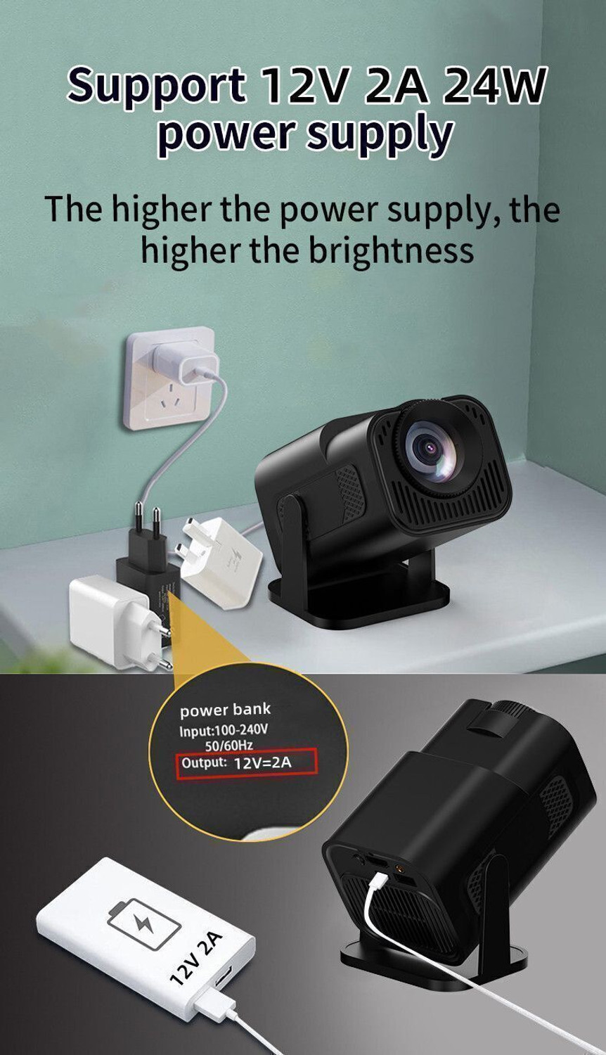 Image of GREENSKY Z2 /T4 Wi-Fi Inbuilt Youtube Miracast LED Smart Manual Keystone Wireless /Wired (4000 lm / 1 Speaker / Wireless / Remote Controller) Portable Projector