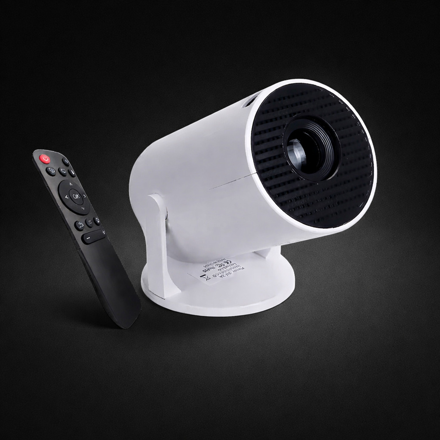 Image of Qolic Portable Mini Projector | Supports 4K | 180 Adjustable Mount | 130 Inch (4700 lm / 2 Speaker / Wireless / Remote Controller) Portable Projector