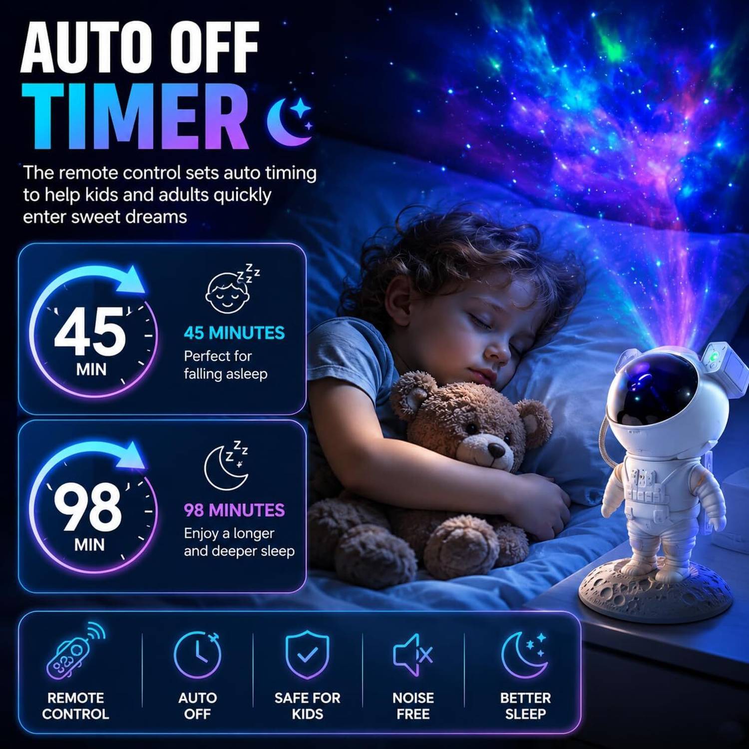 Galaxy Star Projector Night Lamp - Image 5
