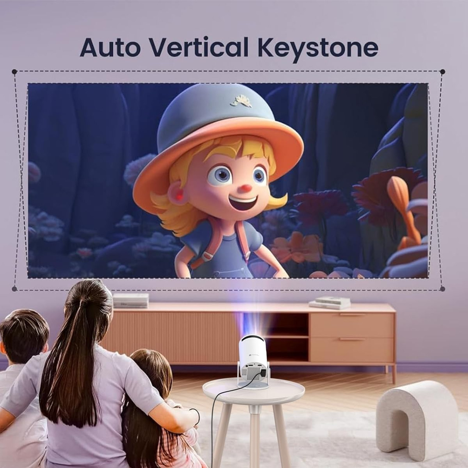 Image of vynexz StreamBox Projector (5500 lm / 1 Speaker / Remote Controller) Portable Projector
