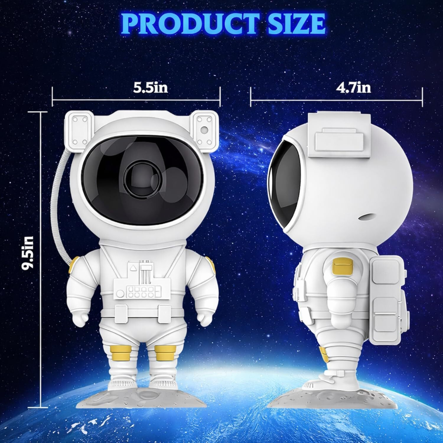 Image of FabWorld Astronaut Galaxy Projector Night Lamp (4700 lm) Portable Projector