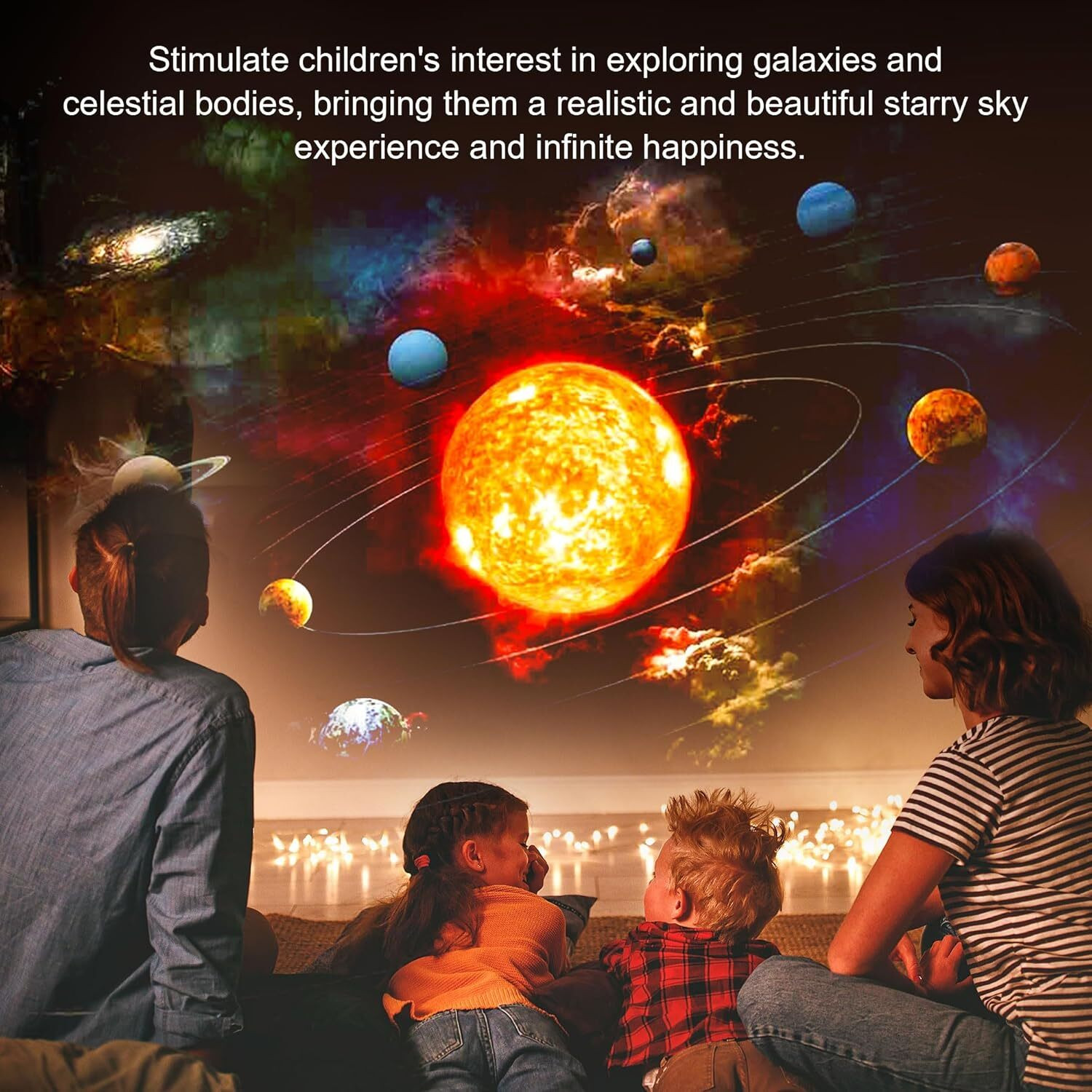 Image of WOLBLIX Galaxy Projector Pro for Bedroom, 13 in 1 Planetarium Star Projector (1 lm) Portable Projector