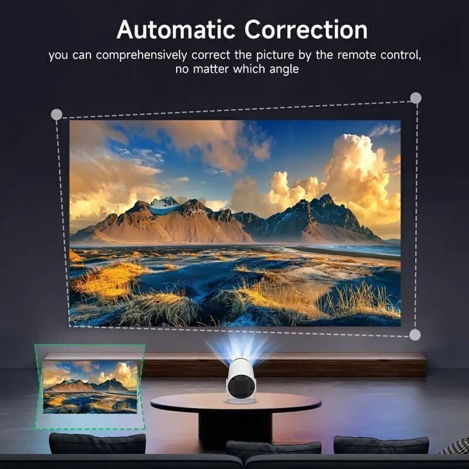 Amit HY300 Portable Projector Android 11, 1080P - Image 2