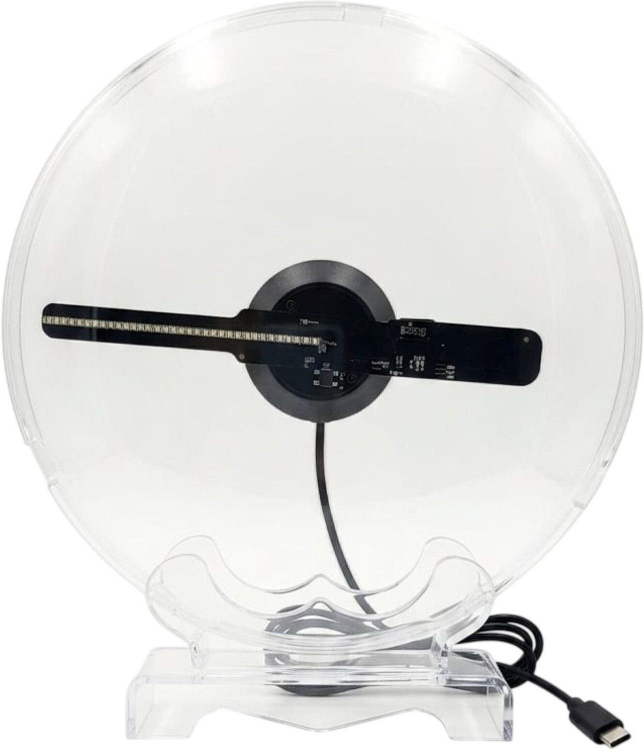 Image of TONZO 18cm HD 3D LED Hologram Fan for Home Decor & Shop Counters, Tabletop Display (4000 lm / Wireless / Remote Controller) Portable Projector
