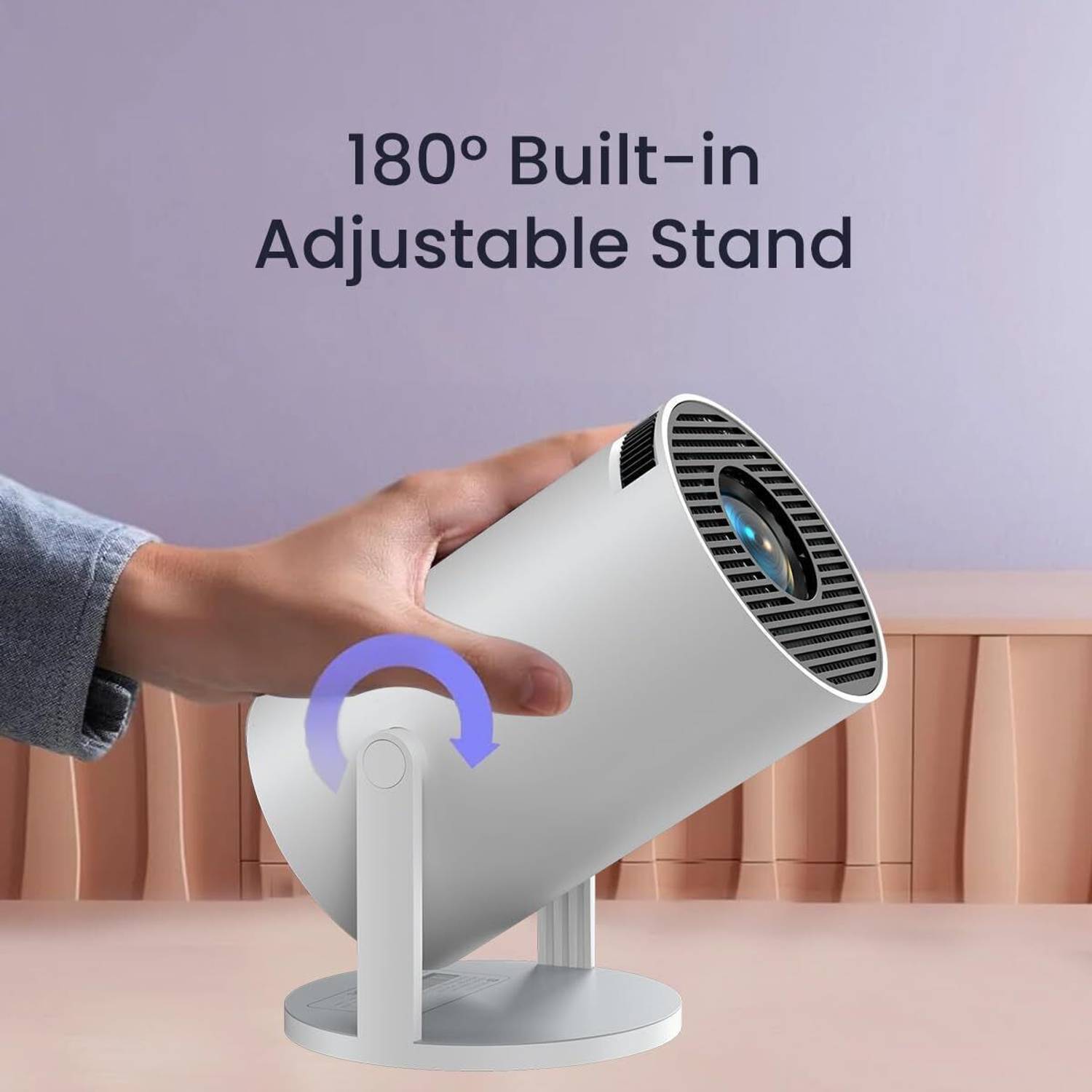 NKY 4K 1080P Portable Projector with 4D Keystone - Image 3