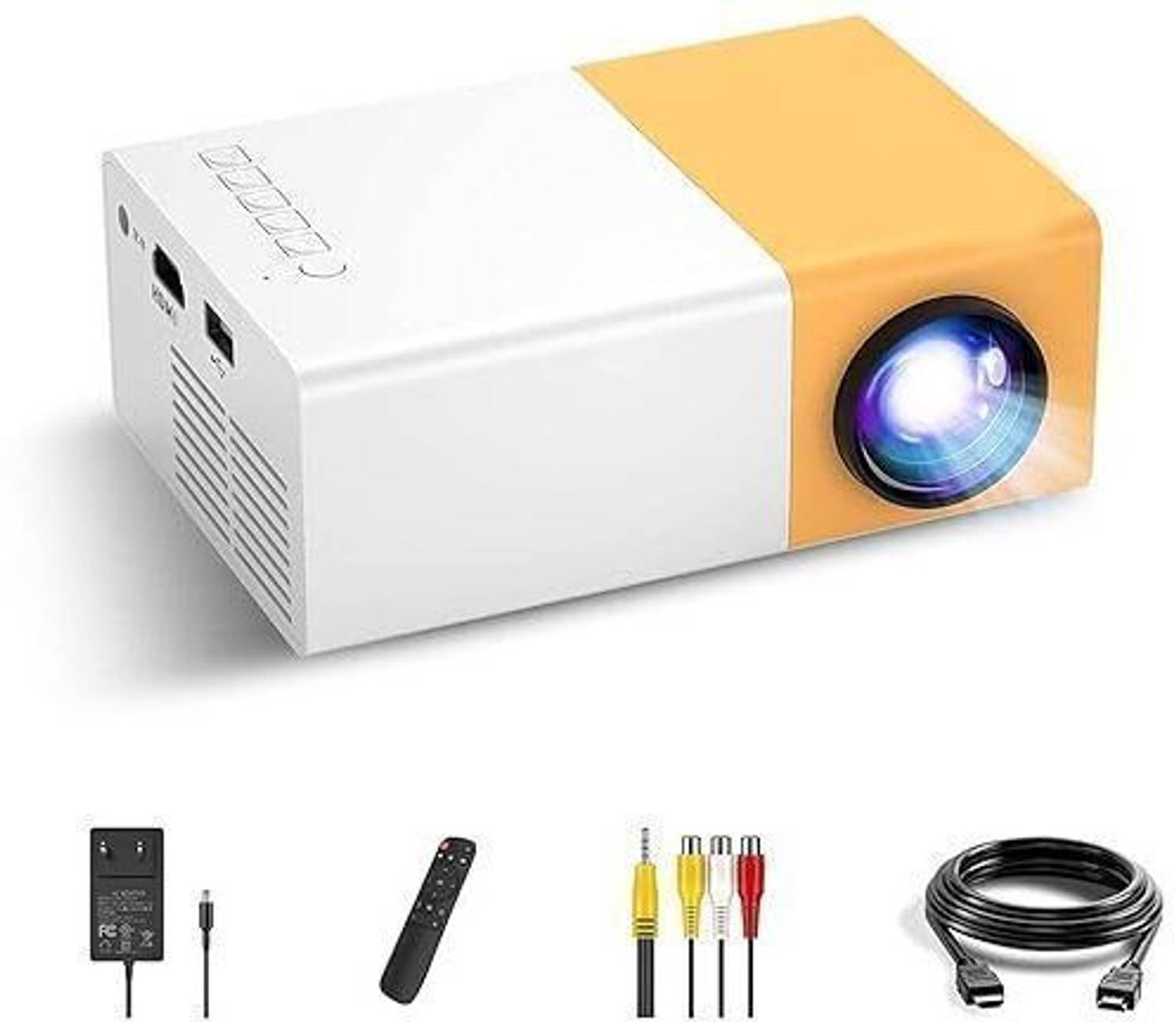 Cabriz Portable Projector 500 lm Yellow - Image 1