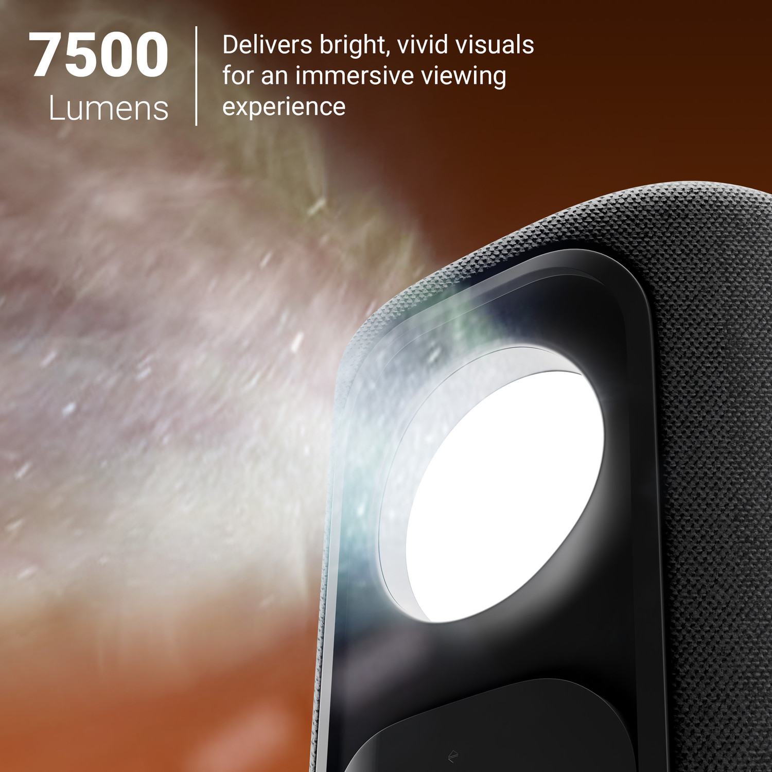 Image of ZEBRONICS Official Google TV Projector (7500 lm / Wireless / Remote Controller) Portable 4K Support, 200 Display, Auto Focus & Keystone, 270 Tilt, Portable Home Theater Cinema, Netflix, Prime, WiFi, BT, HDMI ARC (PixaPlay 77G) Projector