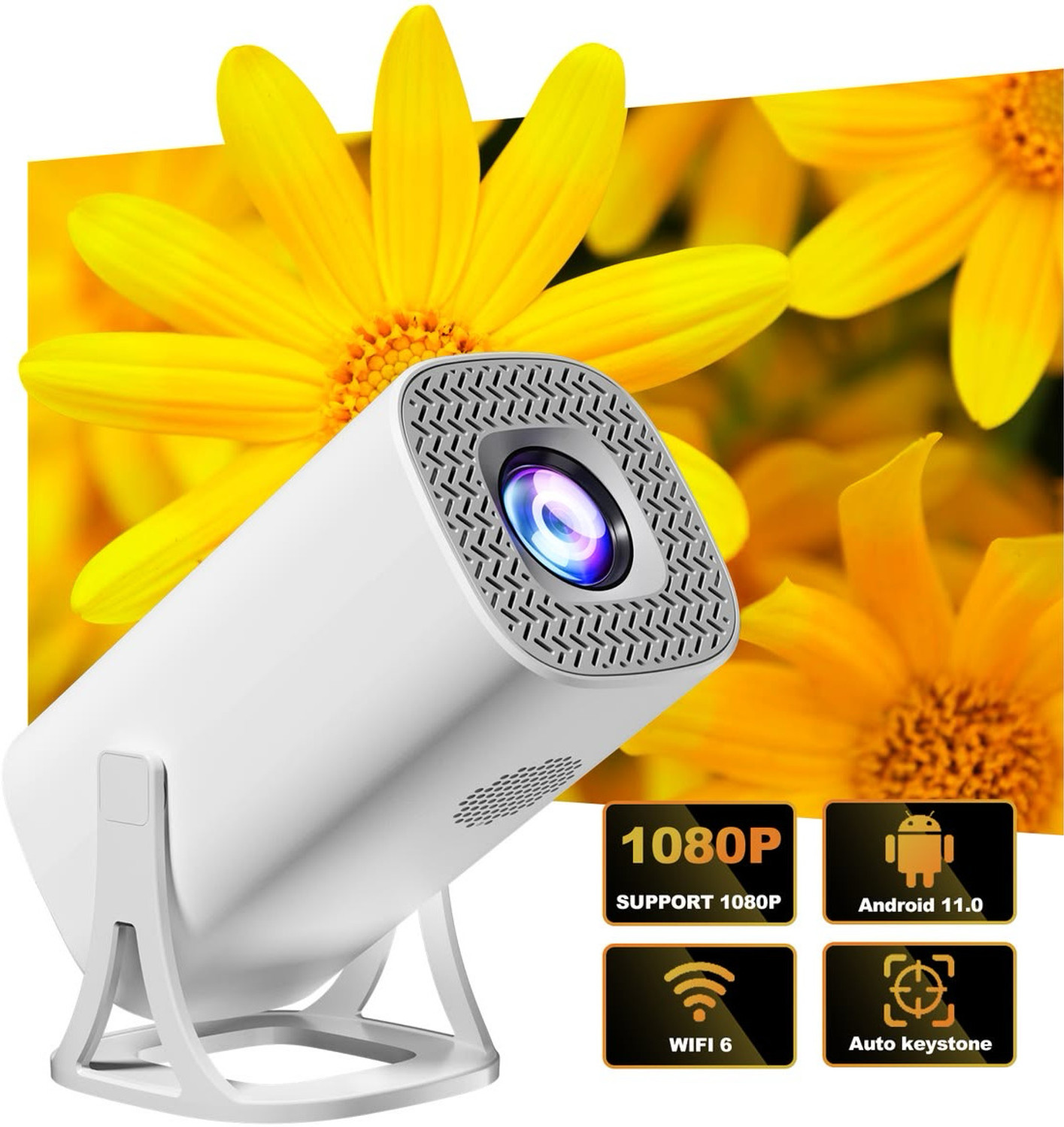 Image of Offtrot HY300 (250 lm / 1 Speaker / Wireless / Remote Controller) Portable Projector