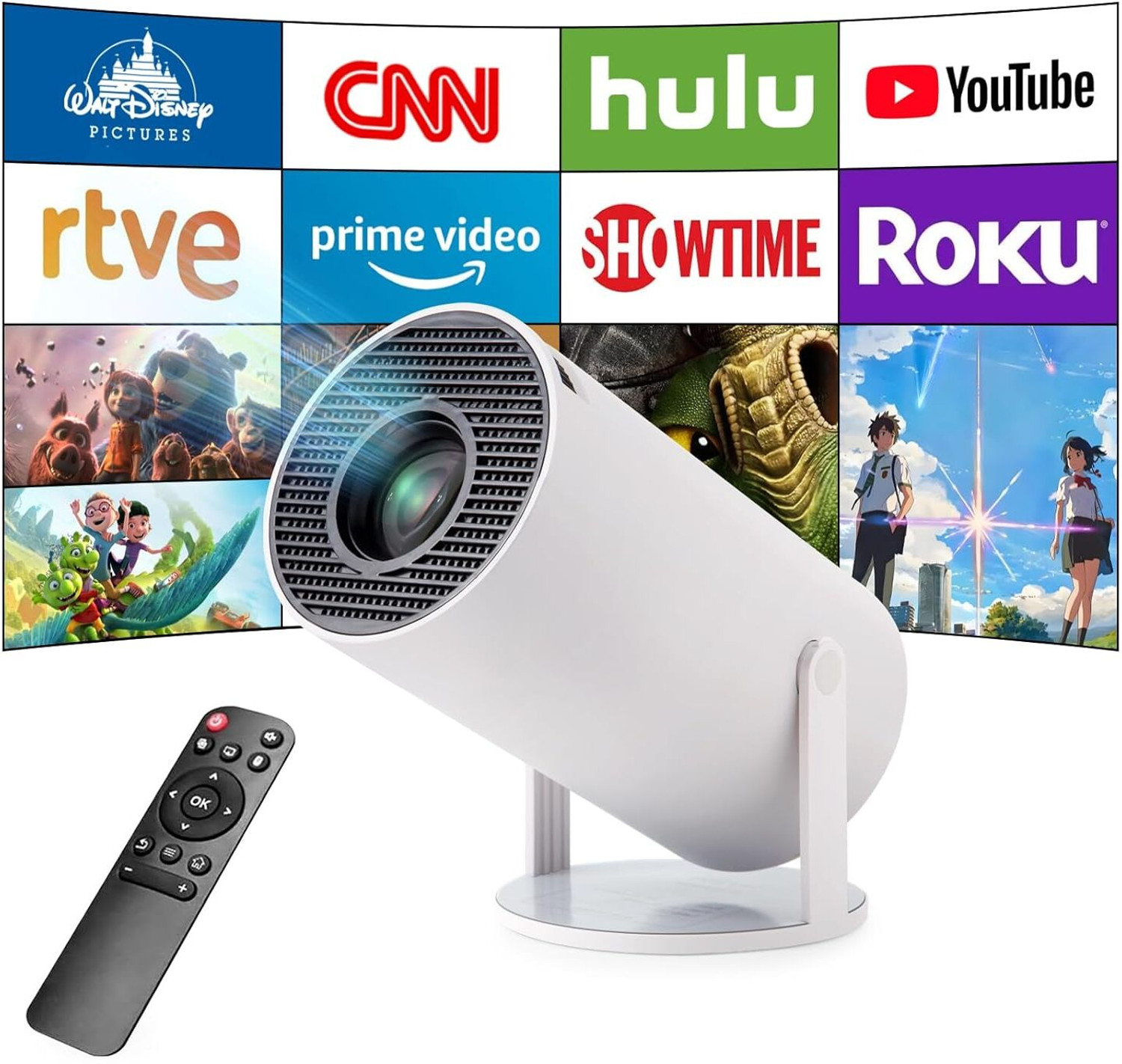 Image of Hackon Portable Mini Projector (4800 lm / Remote Controller) Projector