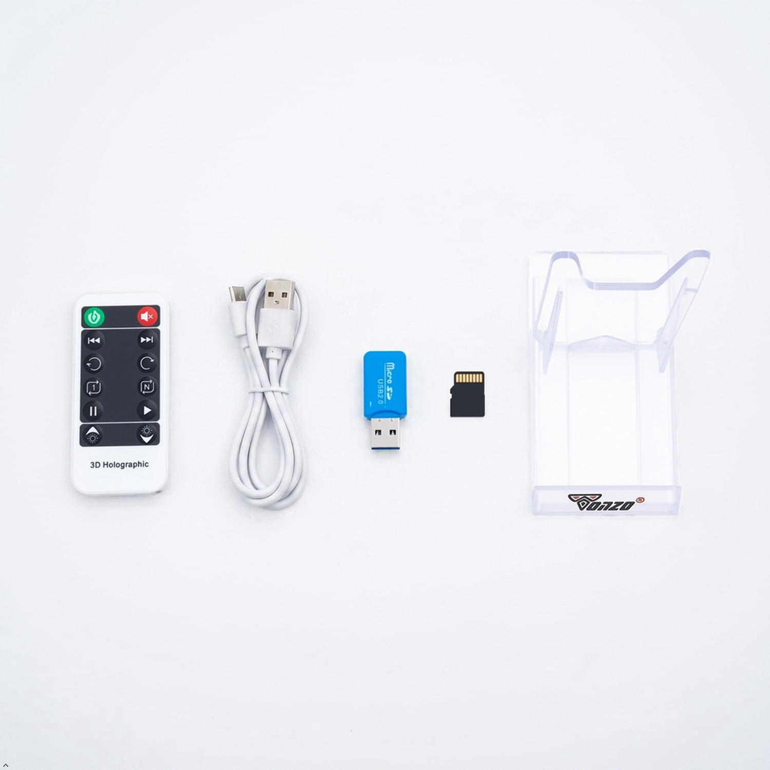 Image of TONZO 11cm 3D Hologram Fan Display 48 LED App Control (4000 lm / Wireless / Remote Controller) Portable Projector