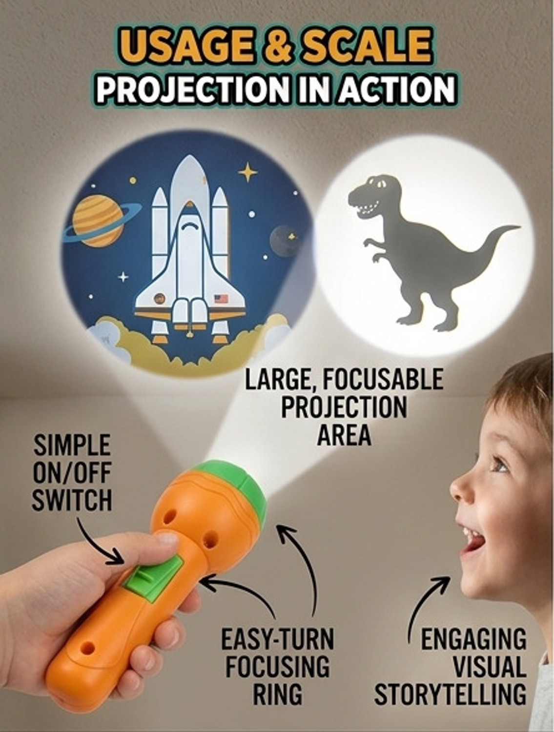 Image of Multiple Verse Kids Projector Multicolor (400 lm) Portable Projector