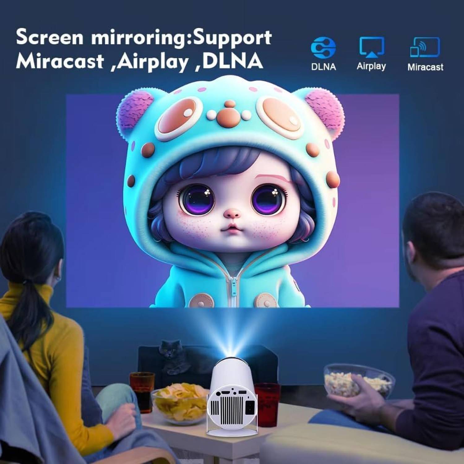 Grousale CineGo Ultra 4K LED Smart Projector - Image 5